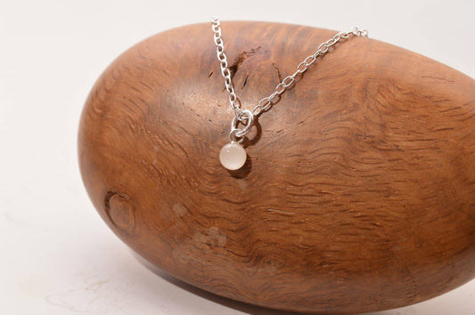Round sterling silver backed pendant