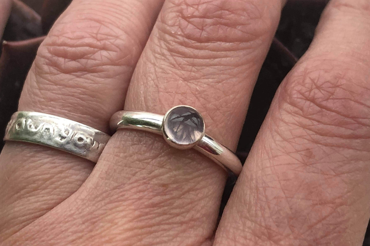 The 'Aurora' sterling silver hair ring