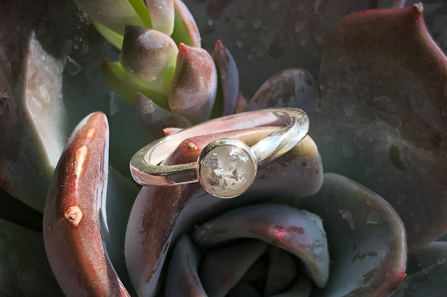 Single twist band - sterling silver