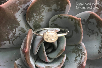 Single twist band - sterling silver